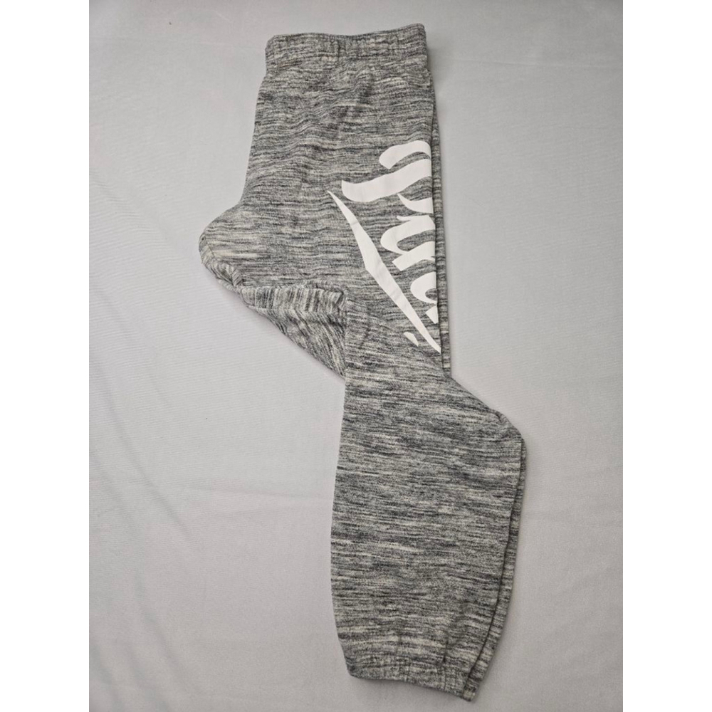 Women's PINK Victoria's Secret Grey White Logo Joggers Size M